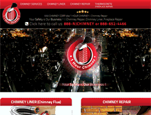 Tablet Screenshot of 1hourchimney.com